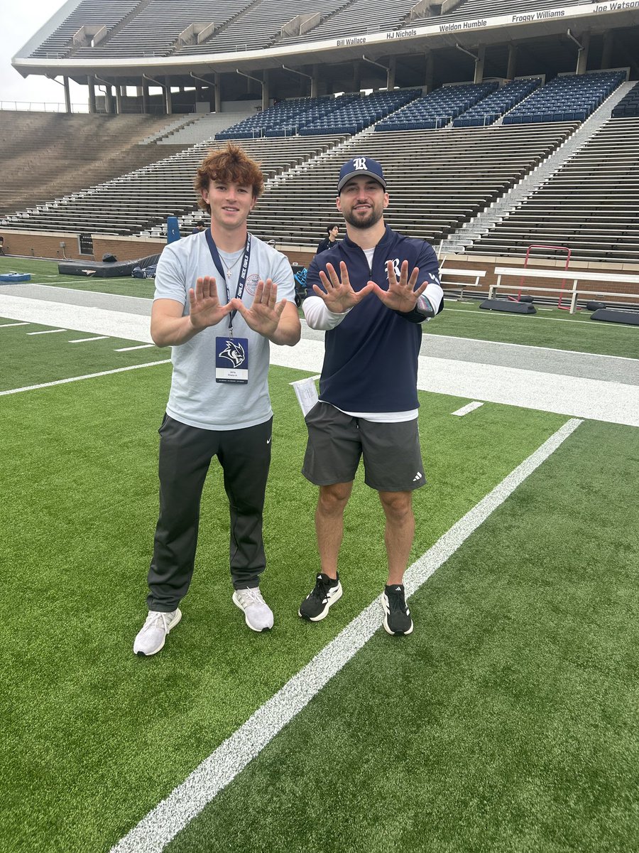 Jerry Prieto Jr (@jerryprietojr) on Twitter photo Had a great time with <a href="/RiceOwlsFB/">Rice FB Recruiting</a>!
Big thanks to the coaching staff and the support staff that gave a very warm welcoming!!!
<a href="/porter_abell8/">Porter Abell</a> <a href="/Scott_AbellFB/">Scott Abell</a> <a href="/CoachKay713/">Jon Kay</a> <a href="/JerryPrieto8/">Coach P</a>
#WE Had a great time with <a href="/RiceOwlsFB/">Rice FB Recruiting</a>!
Big thanks to the coaching staff and the support staff that gave a very warm welcoming!!!
<a href="/porter_abell8/">Porter Abell</a> <a href="/Scott_AbellFB/">Scott Abell</a> <a href="/CoachKay713/">Jon Kay</a> <a href="/JerryPrieto8/">Coach P</a>
#WE