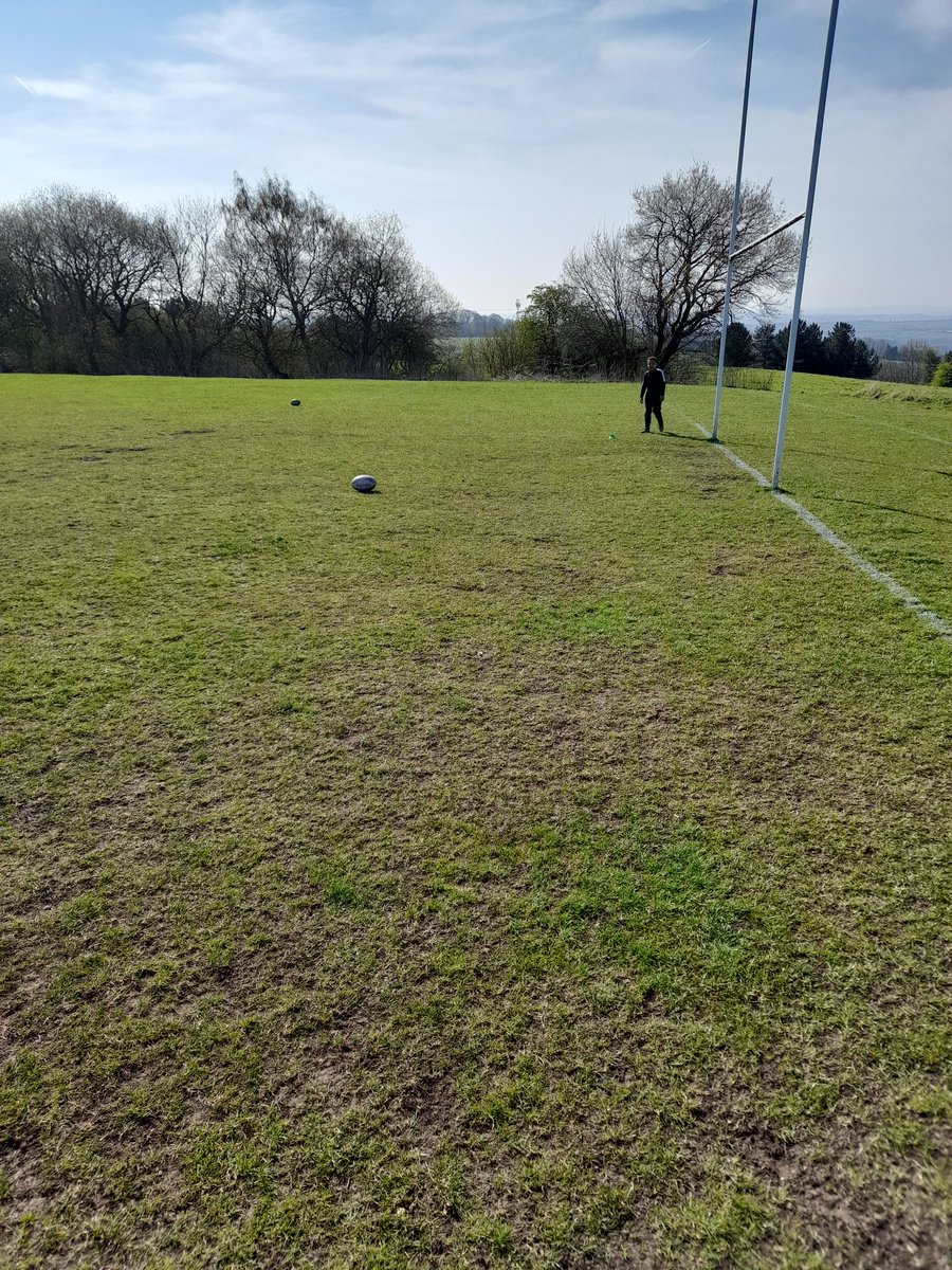 Enjoying the sunshine and some some rugby training during intervention  time