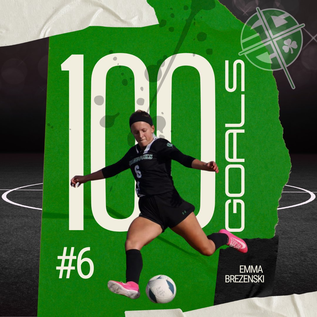 100 GOALS! 🎉⚽

Huge congrats to Emma Brezenski on reaching this incredible milestone! Your hard work, talent, and determination continue to inspire. Here’s to many more! 💚☘️