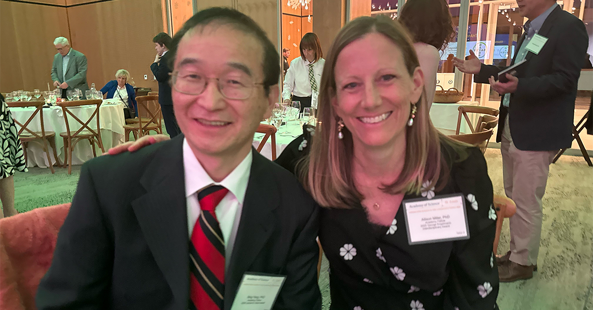 Danforth Center (@danforthcenter) on Twitter photo Congratulations to Danforth scientists Allison Miller, PhD, (George Engelmann Interdisciplinary Award) & Bing Yang, PhD, (James B. Eads Award) who were recognized by <a href="/AcademyofSciSTL/">The Academy of Science of St. Louis</a> at the 27th Annual Outstanding St. Louis Scientists Awards dinner!👏 Congratulations to Danforth scientists Allison Miller, PhD, (George Engelmann Interdisciplinary Award) & Bing Yang, PhD, (James B. Eads Award) who were recognized by <a href="/AcademyofSciSTL/">The Academy of Science of St. Louis</a> at the 27th Annual Outstanding St. Louis Scientists Awards dinner!👏
