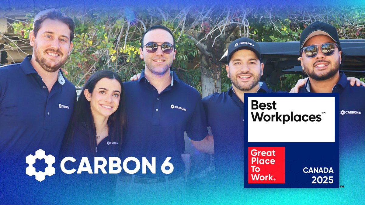 We are thrilled to announce that Carbon6 has once again earned a spot as one of Canada’s Best Workplaces!

This prestigious recognition from Great Place To Work Canada is based on real feedback from our employees, who are at the heart of what makes us great.

We’re proud to be
