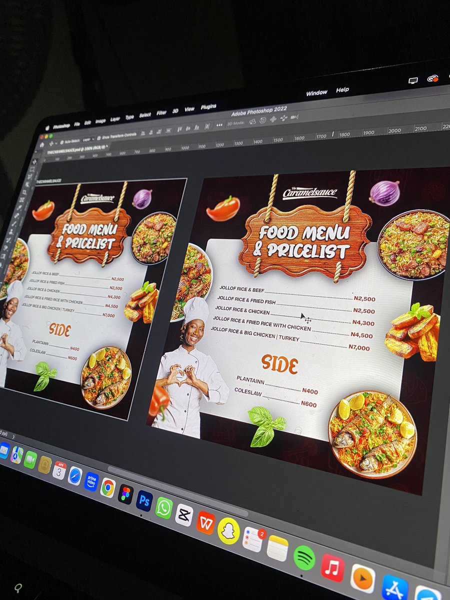 CanvasKX's tweet image. Inspired by hunger😅🔥.

#MenuDesign🖋️