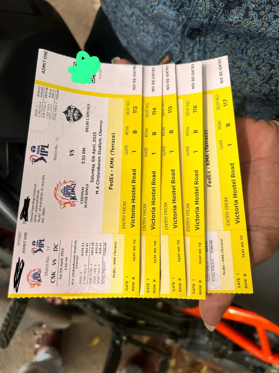naveenkumar_008's tweet photo. Consecutive 5 seats https://t.co/9bBK30rxpw