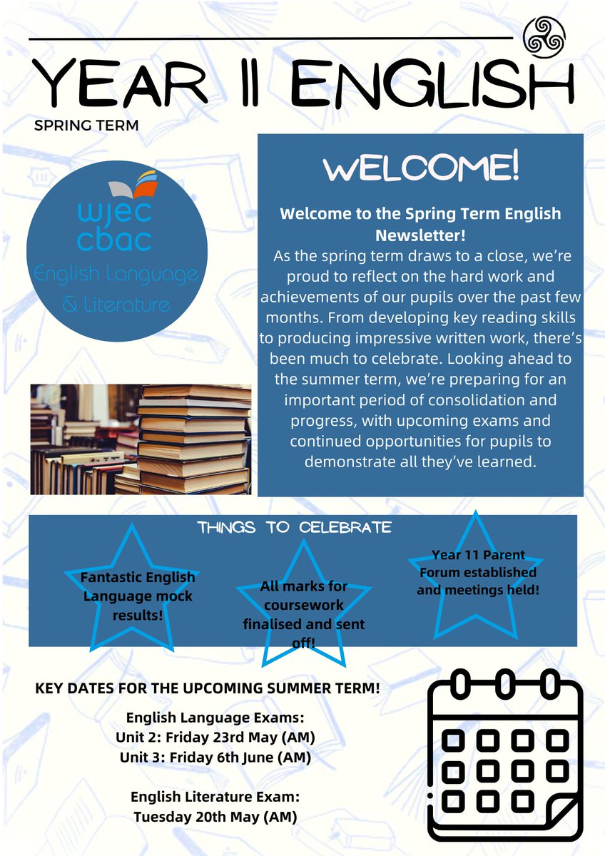 Islwyn High English (@islwynenglish) on Twitter photo Our spring term English newsletters were sent out to parents and pupils this afternoon via ClassCharts. Please take time to read and use them to support pupils in their learning. Have a lovely weekend!๐ <a href="/MrsMorganIHS/">Mrs Morgan</a> <a href="/MrsWilliamsIHS/">Mrs Williams</a> <a href="/misspooleihs/">Miss Poole</a> <a href="/IHSHillier/">Mr. Hillier IHS</a> Our spring term English newsletters were sent out to parents and pupils this afternoon via ClassCharts. Please take time to read and use them to support pupils in their learning. Have a lovely weekend!๐ <a href="/MrsMorganIHS/">Mrs Morgan</a> <a href="/MrsWilliamsIHS/">Mrs Williams</a> <a href="/misspooleihs/">Miss Poole</a> <a href="/IHSHillier/">Mr. Hillier IHS</a>