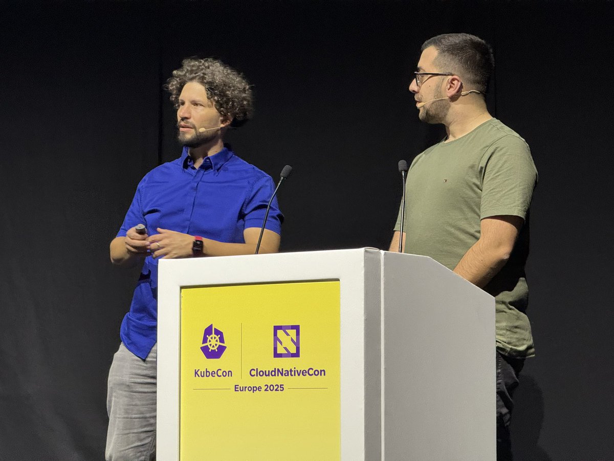 Mauricio Salatino (@salaboy) on Twitter photo Thanks so much to everyone who stayed for our session with <a href="/vitalethomas/">Thomas Vitale</a> at <a href="/KubeCon_/">Kubecon_</a> where we discussed all things #developer #experience on <a href="/kubernetesio/">Kubernetes</a> Thanks so much to everyone who stayed for our session with <a href="/vitalethomas/">Thomas Vitale</a> at <a href="/KubeCon_/">Kubecon_</a> where we discussed all things #developer #experience on <a href="/kubernetesio/">Kubernetes</a>