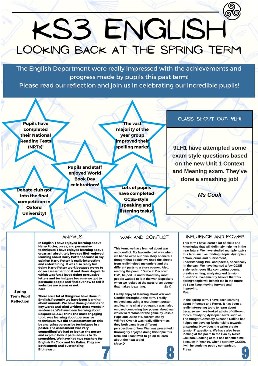 Islwyn High English (@islwynenglish) on Twitter photo KS3 spring term English newsletter! 📚<a href="/IslwynHigh/">Islwyn High School</a> <a href="/MrsMorganIHS/">Mrs Morgan</a> <a href="/MrsWilliamsIHS/">Mrs Williams</a> <a href="/misspooleihs/">Miss Poole</a> <a href="/IHSHillier/">Mr. Hillier IHS</a> KS3 spring term English newsletter! 📚<a href="/IslwynHigh/">Islwyn High School</a> <a href="/MrsMorganIHS/">Mrs Morgan</a> <a href="/MrsWilliamsIHS/">Mrs Williams</a> <a href="/misspooleihs/">Miss Poole</a> <a href="/IHSHillier/">Mr. Hillier IHS</a>