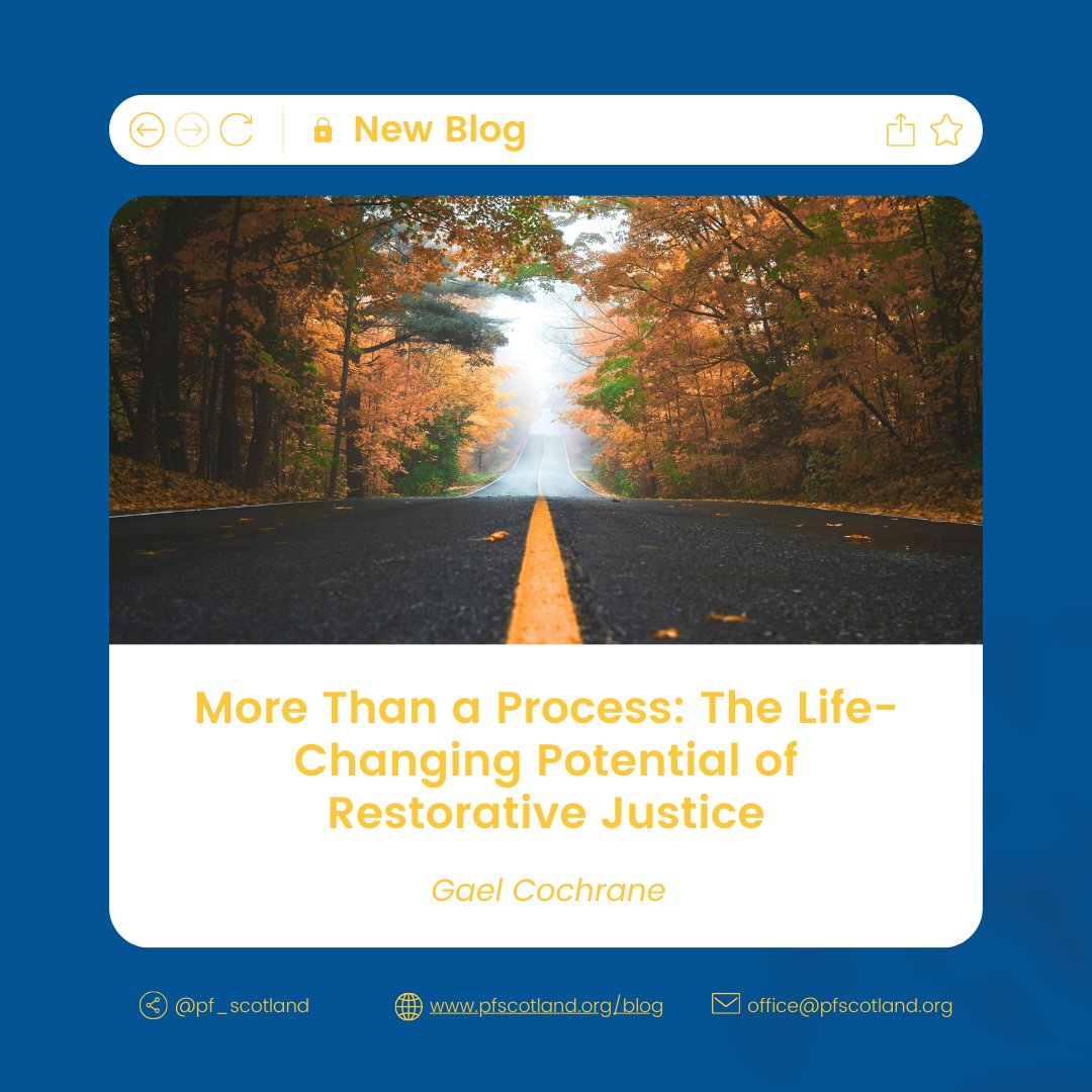 ✨"Transformational." That’s how some describe RJ.
Gael Cochrane from @CJSScotland shares powerful insights from her work across justice, youth work &amp; advocacy.
📖 Read here: pfscotland.org/blog/vx5lvgw3r…
Proud to support RJ through Sycamore Tree 🌳
#RestorativeJustice #SycamoreTree