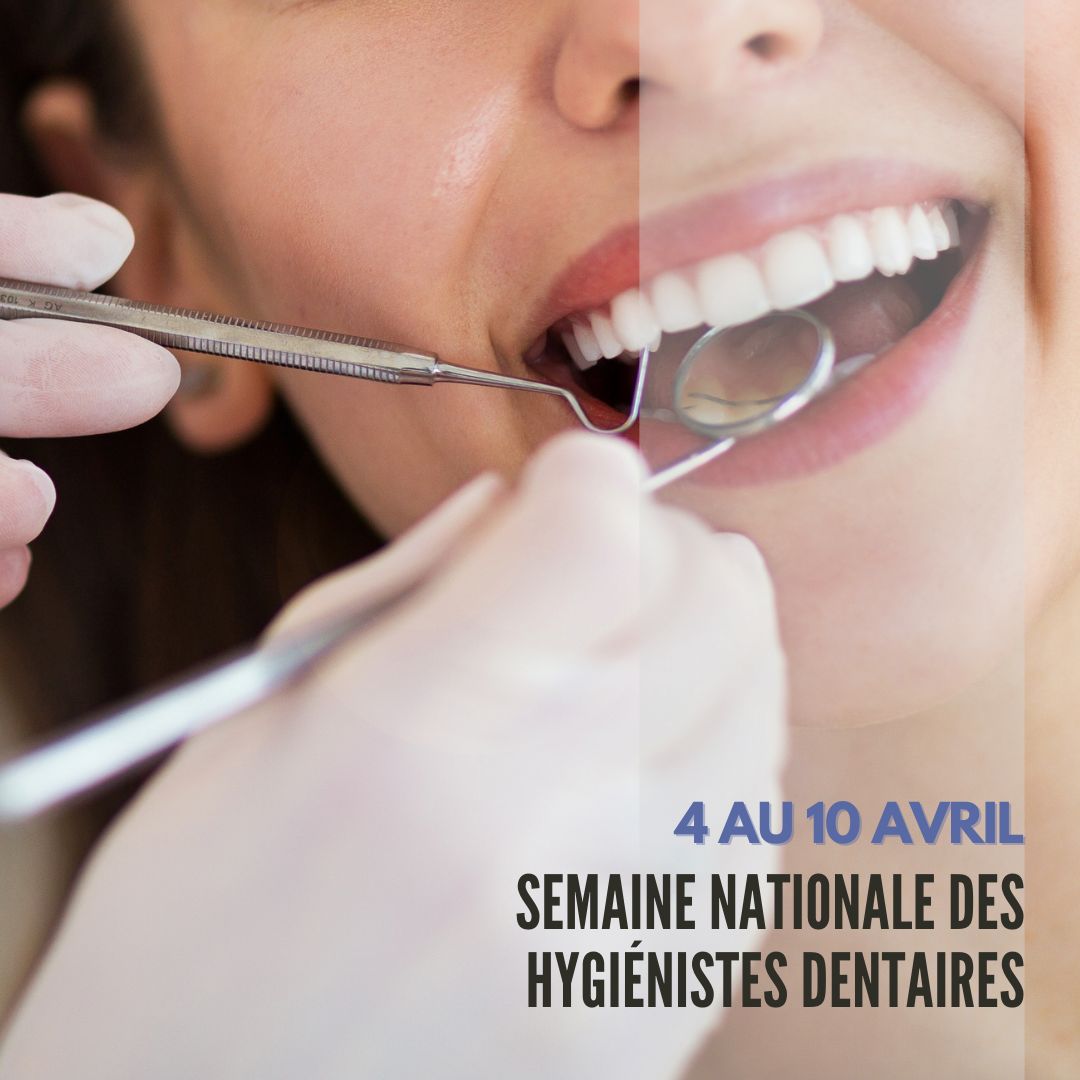 InfosASSTSAS's tweet image. Du 4 au 10 avril, célébrons la Semaine nationale des hygiénistes dentaires!🦷 Nous savons à que point les hygiénistes dentaires jouent un rôle clé dans notre santé buccodentaire. Bien plus que de simples nettoyages, ils veillent à la prévention et à la santé de nos sourires! 😁