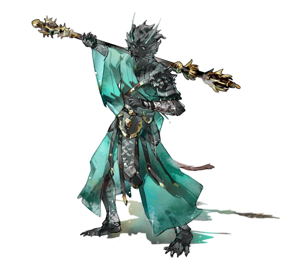 Long time no drawing www
Busy with daily working now
#BlackMythWukong 
#DestinedOne