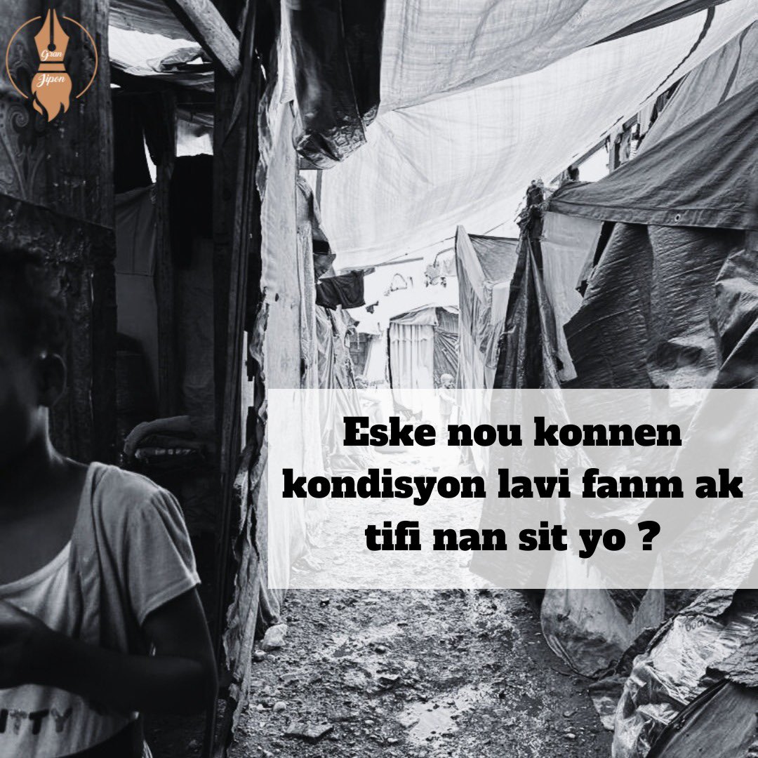 Pou mwa mas ki sot pase a, gen 185 293 ayisyen k ap viv nan sit yo.  Pami yo gen 53% ki se fanm epi 32% se timoun. Sit sa yo se de espas tankou  lekòl, legliz, biwo leta, garaj, teren ak kay abandone. Alòs nou deja konprann se pat espas ki te fet pou moun viv ladan yo .