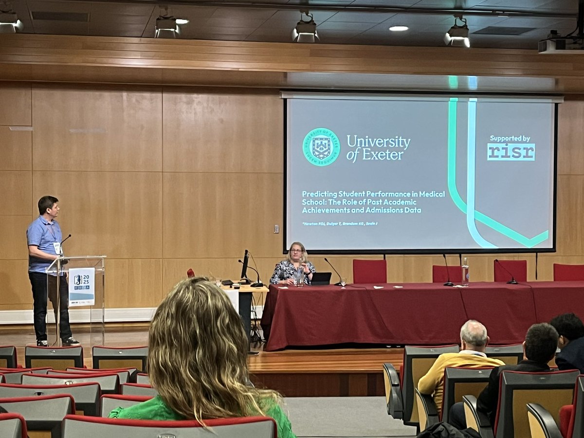 Carlos F. Collares (@carlosfcollares) on Twitter photo Robert Newton presents his collaboration with <a href="/dulgar_tuna/">tuna dülgar</a>, Kevin Brandom, and Jo Seale (<a href="/UniofExeter/">University of Exeter</a>, <a href="/ExeterMed/">Exeter Med School</a>), who have studied the role of past academic achievements and admissions data in predicting student performance in medical school. Robert Newton presents his collaboration with <a href="/dulgar_tuna/">tuna dülgar</a>, Kevin Brandom, and Jo Seale (<a href="/UniofExeter/">University of Exeter</a>, <a href="/ExeterMed/">Exeter Med School</a>), who have studied the role of past academic achievements and admissions data in predicting student performance in medical school.
