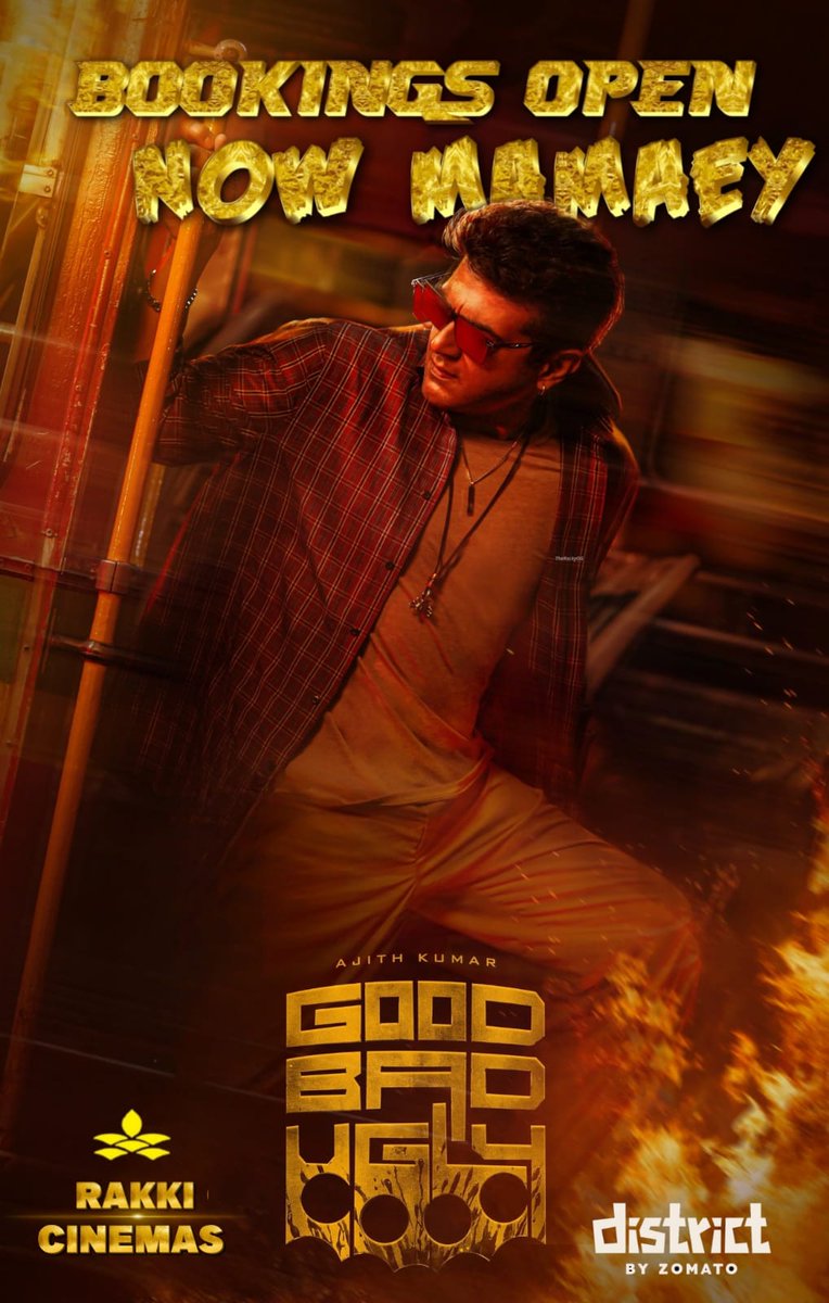 #GoodBadUgly Reservations Open now Mamaey! <a href="/rakkicinemas/">Rakki Cinemas</a>,#MeenakshiCinemas - Avadi &amp; #RakkiTRL in Box Office &amp; <a href="/lifeindistrict/">District</a> 

book your Tickets Now!
