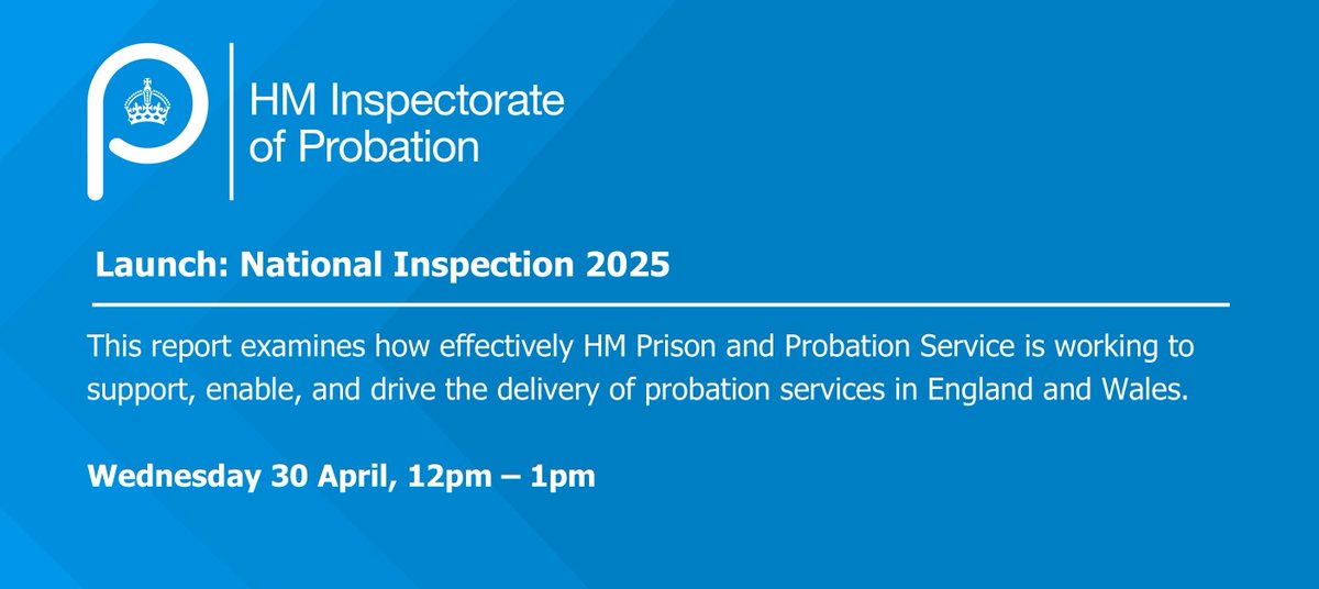 HM Inspectorate of Probation tweet media