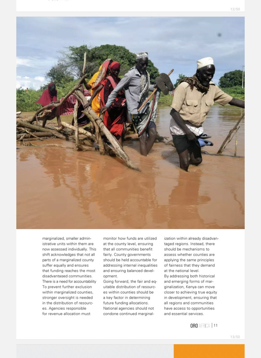 To the people of the North; 

1. We cried about marginalization for 50 years. 

2. Then came the 2010 constitution that gave us devolution and equalization fund.

3. Now, we are crying about devolved corruption and devolved marginalization - some parts of our counties remain