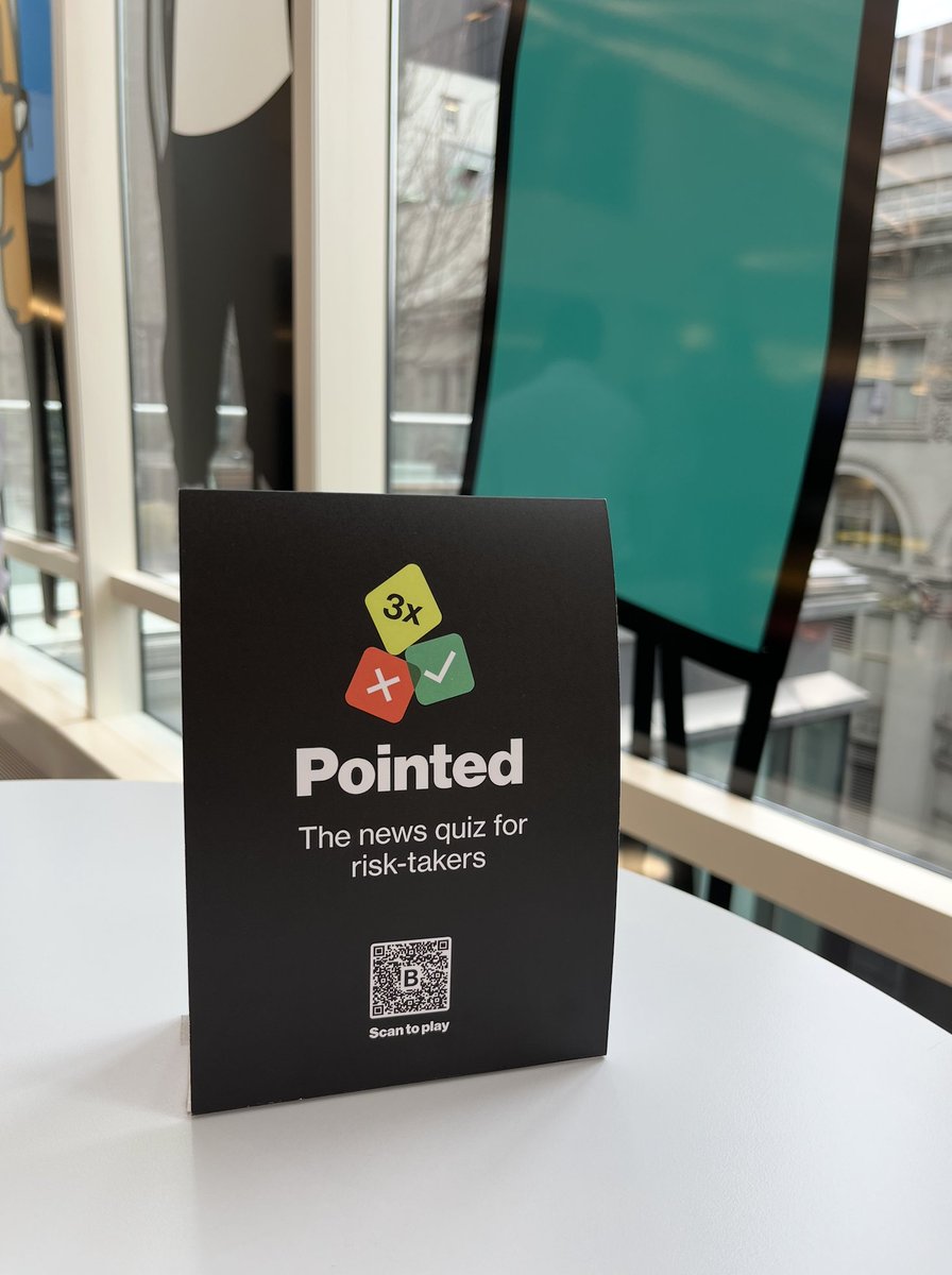 Have you played Pointed yet!? 🚨✨🗞️ Bloomberg's (<a href="/business/">Bloomberg</a> ) news quiz tests your knowledge of the week's headlines. 

I scored 112.5 points. Think you can beat me? Prove it! Play now and share your score ⤵️ 
bloomberg.com/games/pointed