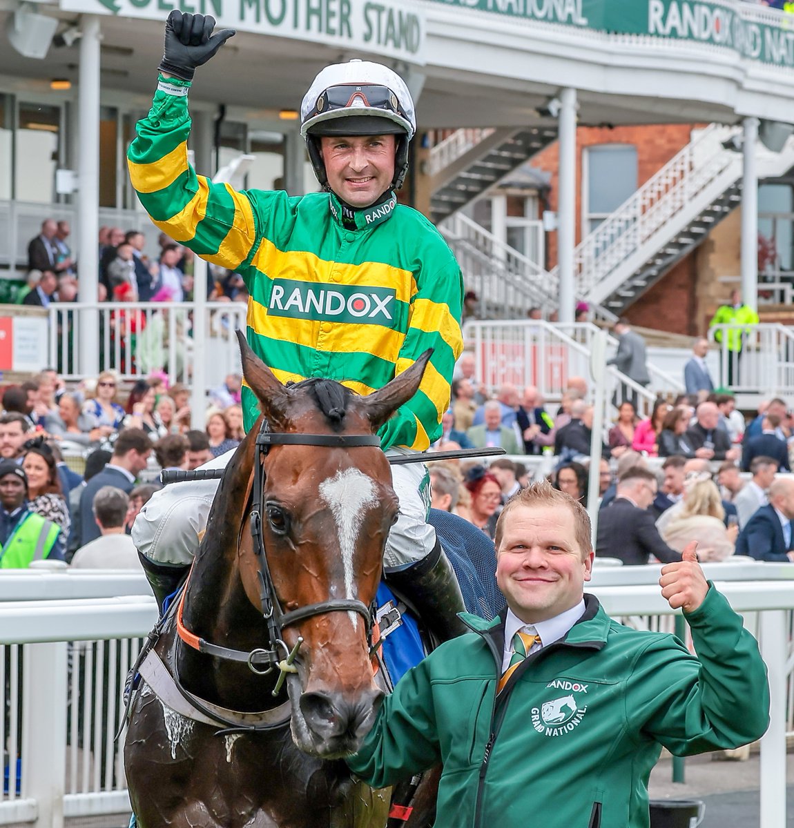 Great British Racing (@gbracing) on Twitter photo A winning machine!
Jonbon is flawless again at Aintree and wins at the highest level for the 10th time.
<a href="/NdeBoinville/">Nico de Boinville</a> A winning machine!
Jonbon is flawless again at Aintree and wins at the highest level for the 10th time.
<a href="/NdeBoinville/">Nico de Boinville</a>