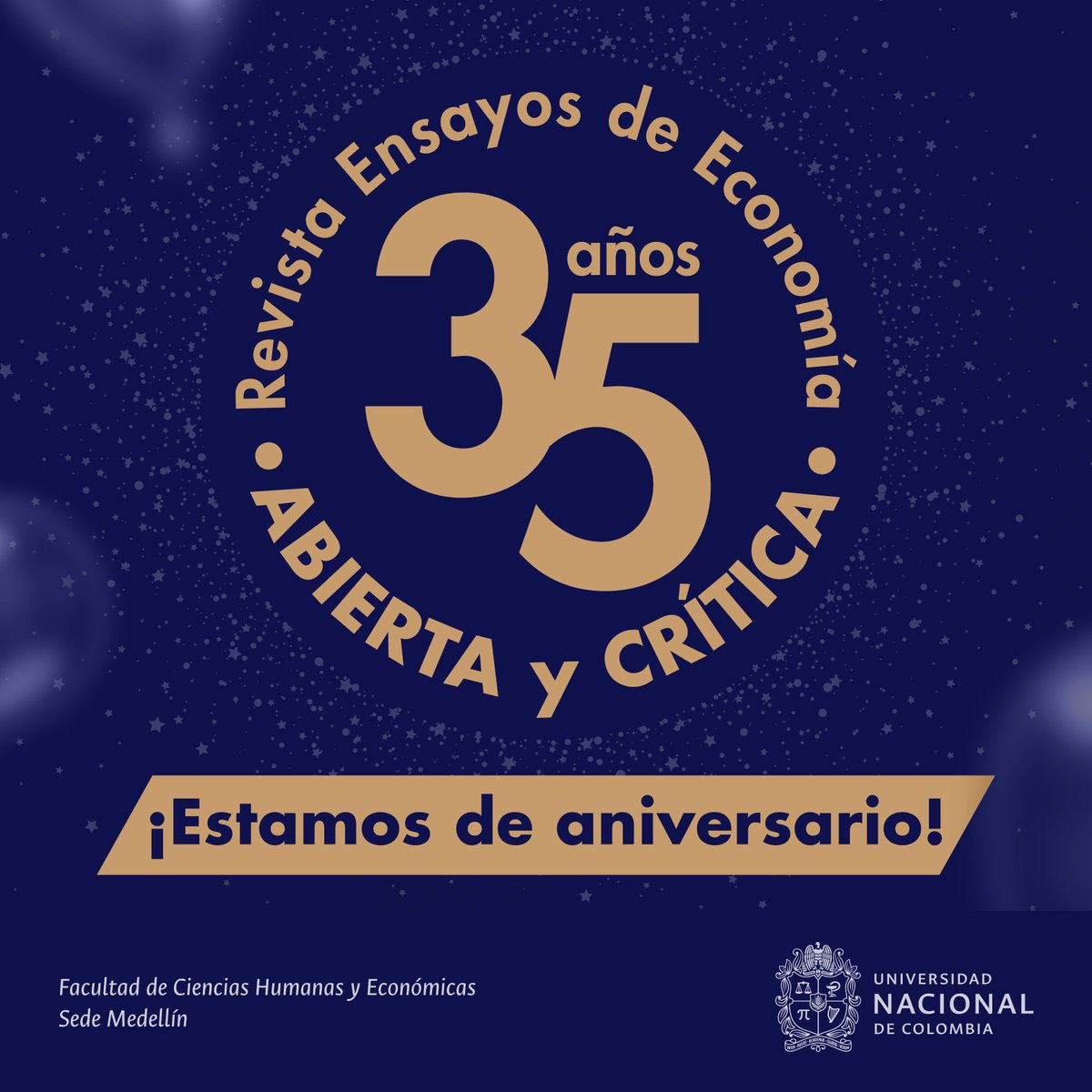 🎊🎂 ¡#EdeE celebra 35 años! Esto no sería posible sin el apoyo de toda la comunidad académica. ¡Que sean muchos años más aportando al enriquecimiento de la economía bajo la consigna de una revista abierta a todas las corrientes teóricas y crítica ante las realidades sociales!