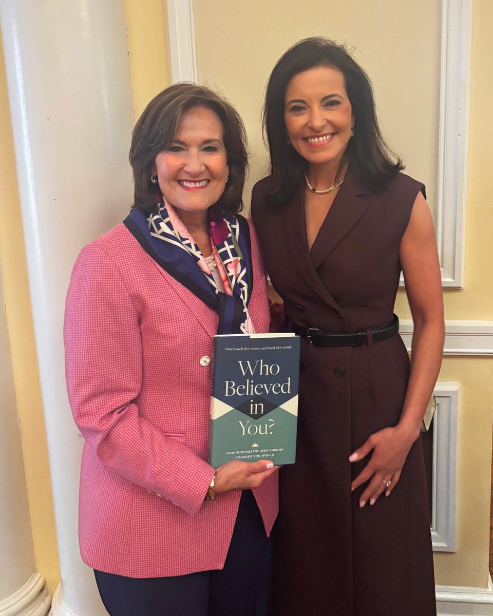 Anita McBride (@anitabmcbride) on Twitter photo Celebrated <a href="/DinaPowellMcC/">Dina Powell McCormick</a> & Sen. <a href="/DaveMcCormickPA/">Dave McCormick</a> at the launch of Who Believed in You—a powerful book on mentorship. Who believed in you? Have you thanked them? Who will you believe in? #LeadershipLegacy Celebrated <a href="/DinaPowellMcC/">Dina Powell McCormick</a> & Sen. <a href="/DaveMcCormickPA/">Dave McCormick</a> at the launch of Who Believed in You—a powerful book on mentorship. Who believed in you? Have you thanked them? Who will you believe in? #LeadershipLegacy