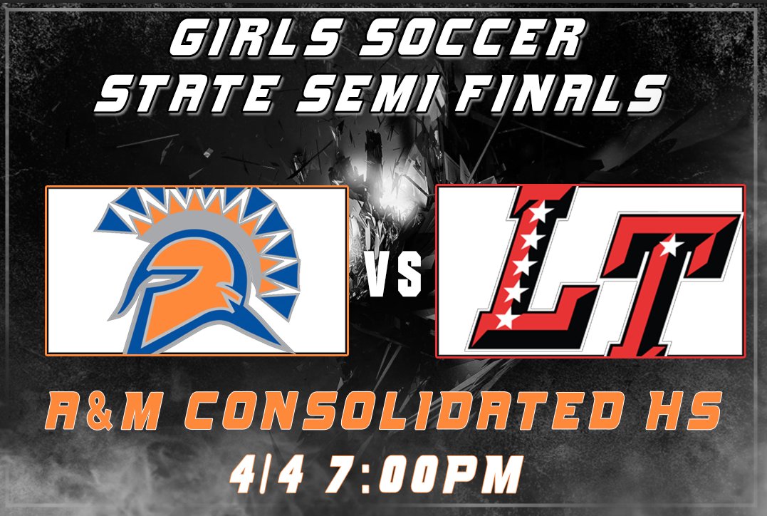 The matchup is set and tonight the Spartans Girls Soccer Team will take on Lake Travis in the 6A Division 1 State Semi Finals! To purchase tickets follow this link! shorturl.at/jdqqM