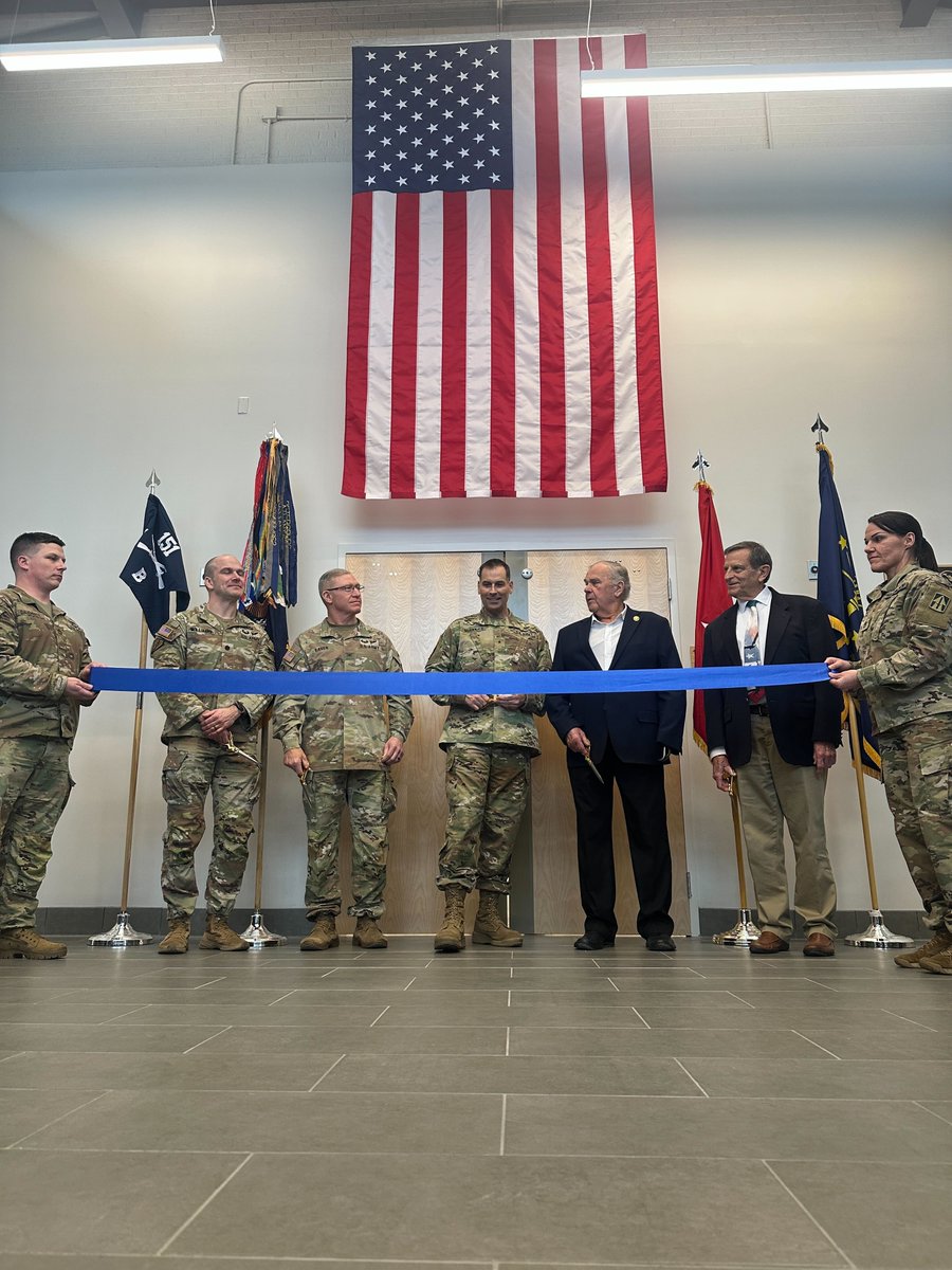 NationalGuardIN's tweet photo. The Indiana National Guard proudly unveils the renovated Martinsville Armory! After its first major update since 1958, this $7.6M project delivers 21,000 sq. ft. of modern space for training, operations &amp; community events. When we’re at our best, we serve Indiana even better! 🇺🇸 https://t.co/s19tRRJOZU