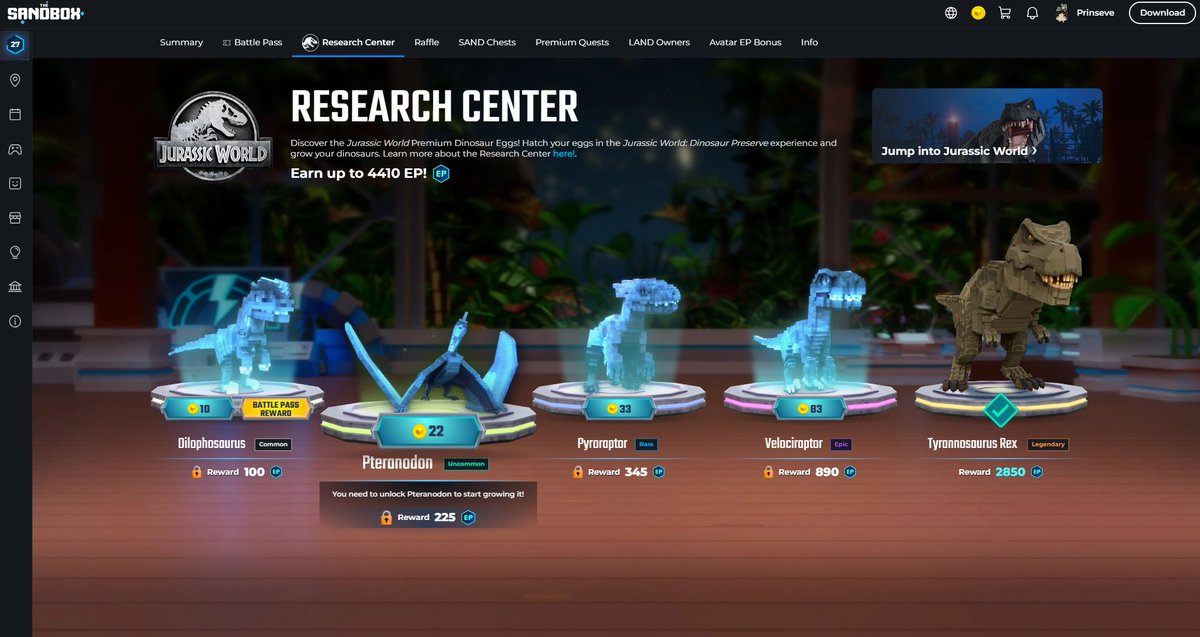 Who thinks they have a better dinosaur lineup in <a href="/TheSandboxGame/">The Sandbox</a> 😤 tsbga.me/TheSandbox #AlphaSeason5