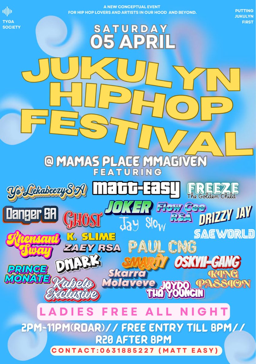 __dmark's tweet image. Let's meet &amp;amp; rock 2morrow🏌‍♂️🖼05/04/25 ...JUKULYN HIPHOP FESTIVAL!!!🔥 "Puttin' jukulyn first!" #soshanguve #jukulyn #HipHopMusic #festivals #april