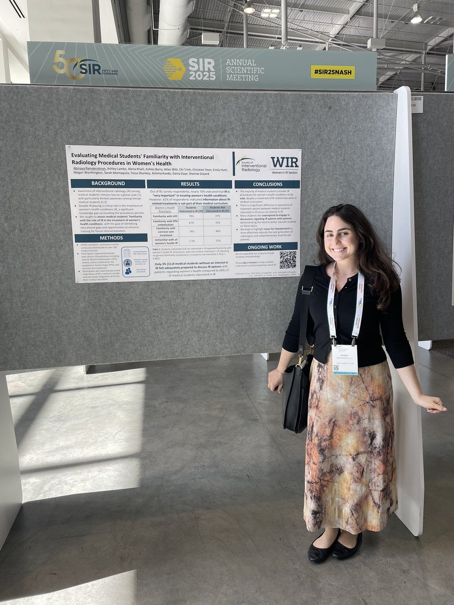 sarahmmon's tweet photo. #SIR25NASH was an incredible experience! Loved reconnecting with friends &amp; mentors while learning from the best in IR. Honored to present my research and soak in a week of education, music, and BBQ! 🤠🎶🍗 @SIRspecialists @SIRRFS https://t.co/YWs4AT6G6b