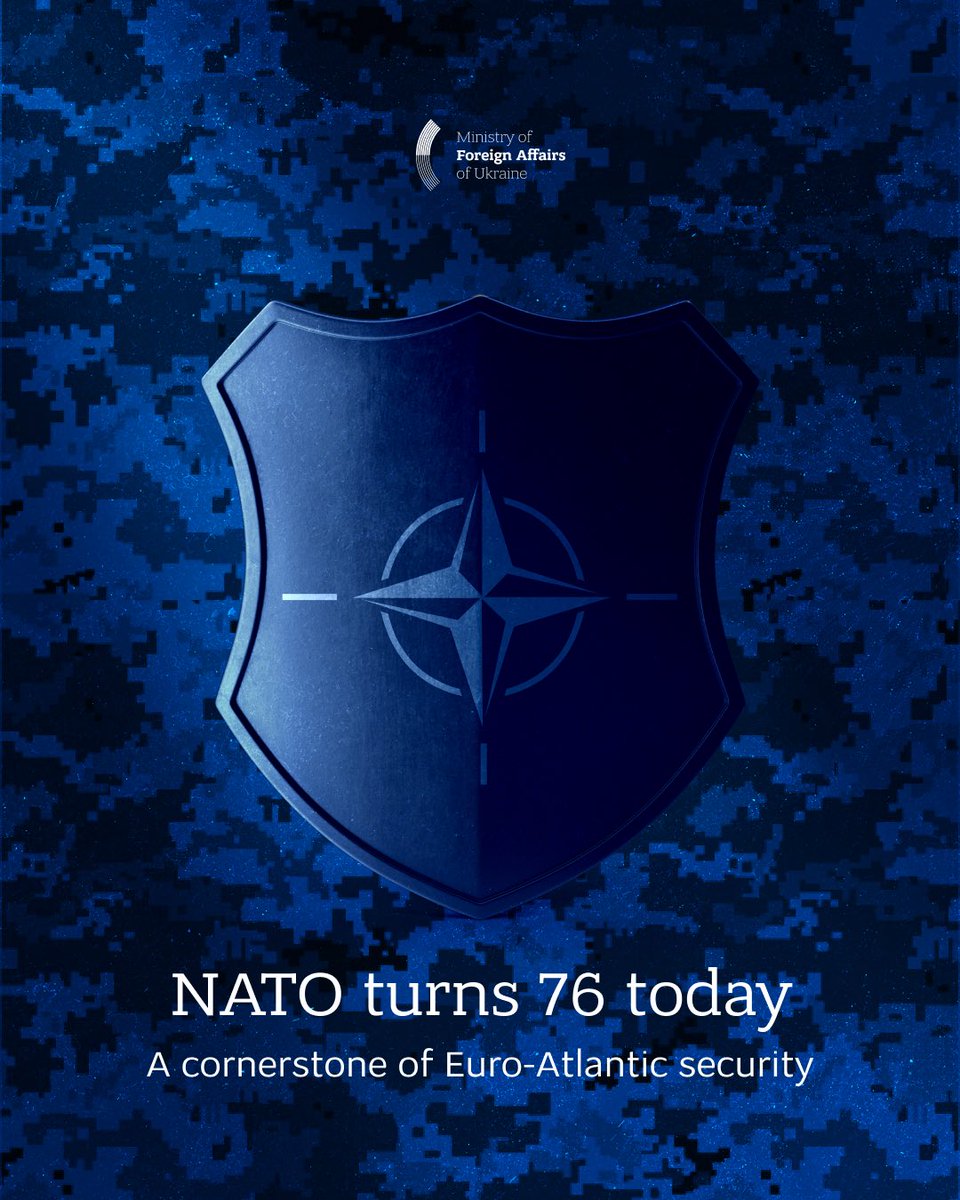 Today <a href="/NATO/">NATO</a> marks 76 years of strengthening collective defense and Euro-Atlantic security. Over the decades, NATO has stood as a shield for democracy, protecting millions across the Euro-Atlantic region.  

NATO membership remains the most effective and cost-efficient guarantee