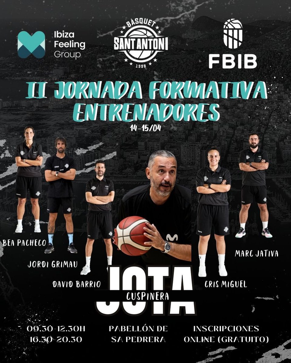 🗒️ SOCIOS 🗒️

Nuestro presidente David Barrio, junto a nuestras socias y amigas Bea Pacheco y Cris Miguel participarán como ponentes en las charlas que organiza el <a href="/CBSantAntoni/">Class Bàsquet Sant Antoni</a> los días 14 y 15 de abril en Pabellón Sa Pedrera.

#EntrenadoresACLEB