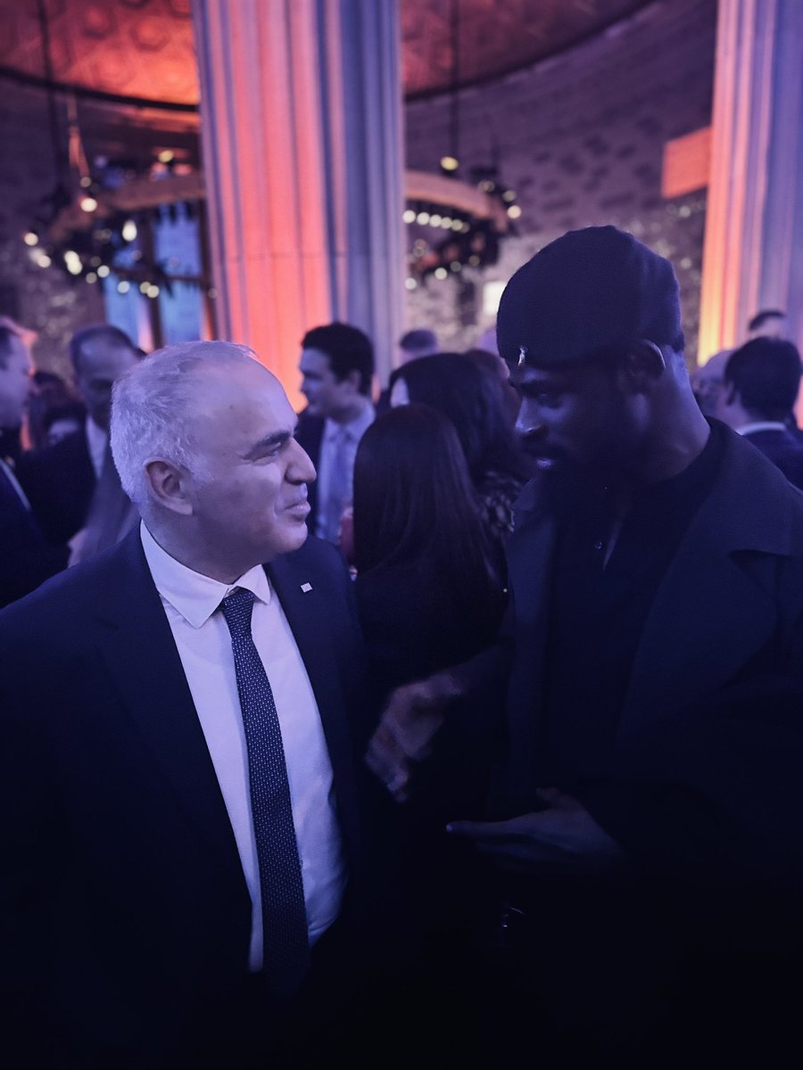 Tunde Onakoya (@tunde_od) on Twitter photo Met the legendary 🐐 of chess, <a href="/Kasparov63/">Garry Kasparov</a>, last night at his fundraising event at Gotham Hall — six-time World Chess Champion and fearless political activist.
He was, and still is, a childhood hero to me and to generations of chess players around the world. Met the legendary 🐐 of chess, <a href="/Kasparov63/">Garry Kasparov</a>, last night at his fundraising event at Gotham Hall — six-time World Chess Champion and fearless political activist.
He was, and still is, a childhood hero to me and to generations of chess players around the world.