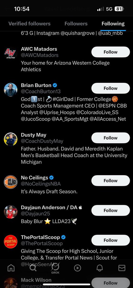 TScoops's tweet image. BREAKING: As of 30 minutes ago Dusty May has received three new followers on x.com. One of which is Yaxel Lendeborg. There is clear mutual interest between the number one target and Ann Arbor.
