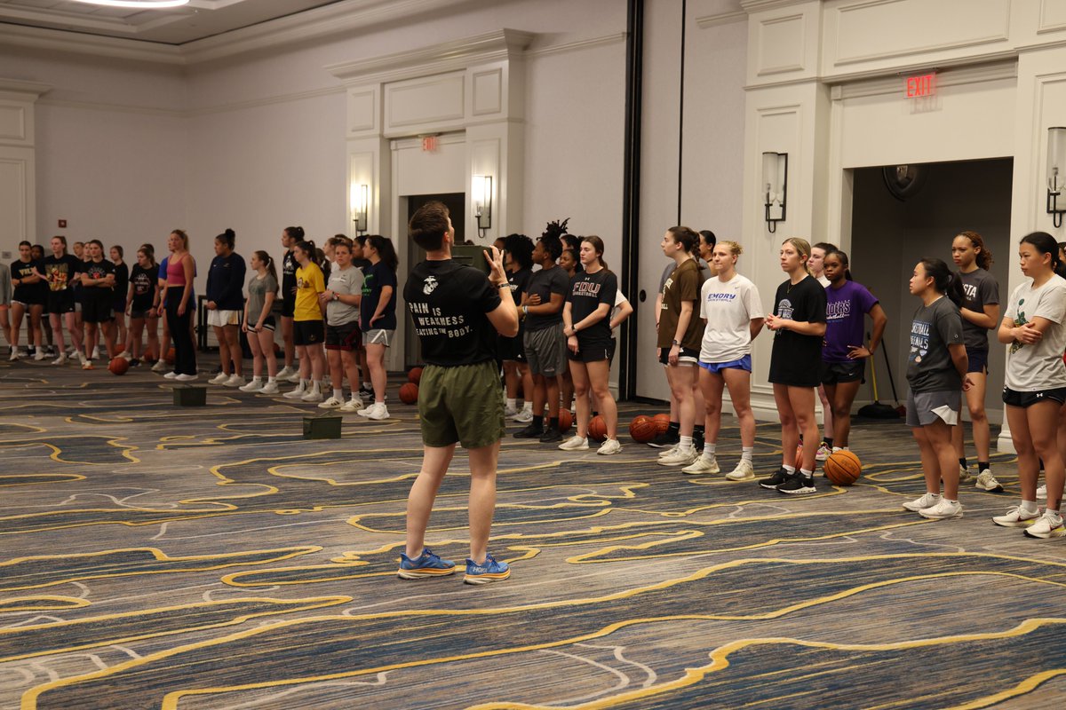Women’s Basketball Coaches Association (@wbca1981) on Twitter photo Up and at it!
#WBCAConvention attendees kicked off the day with the Fit to Win morning workout led by the <a href="/USMC/">U.S. Marines</a>!
#WBCA25 Up and at it!
#WBCAConvention attendees kicked off the day with the Fit to Win morning workout led by the <a href="/USMC/">U.S. Marines</a>!
#WBCA25