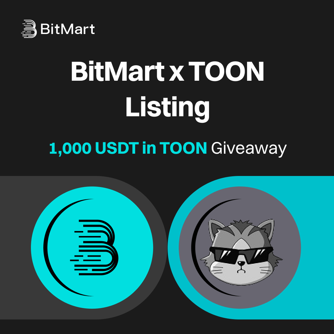 BitMartExchange's tweet photo. #TOON X #BitMart 1,000 USDT in $TOON #Giveaway is HERE! 🎁

To Enter:
1️⃣Follow @BitMartExchange &amp; @ToonOnSol
2️⃣Quote RT with hashtag #BitMart #TOON &amp; tag 3 friends
3️⃣Fill: https://t.co/GC4vJmv0Ni

Don't miss it! Join Now 👉 https://t.co/eiFZALDoDg

#Crypto #Airdrop https://t.co/AqdjPatQhW