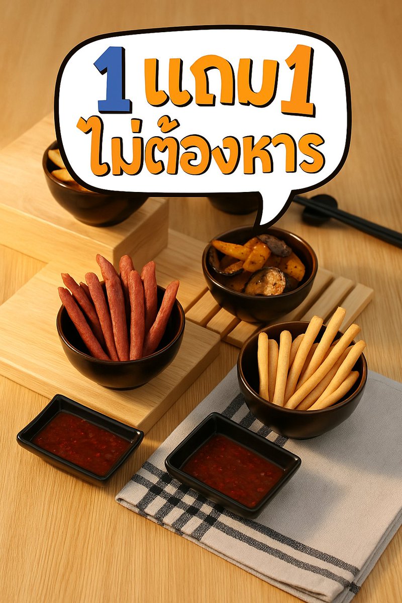 โปรพิเศษ เสาร์ อาทิตย์นี้ (5,6เมษายน 2568) เฟรนฟรายด์คารายามะทุกเมนู สั่ง 1 แถม 1 ไม่ต้องหาร แจ้งหน้าร้านว่า โปรจากทวิตได้เลยน้า แอดจัดให้