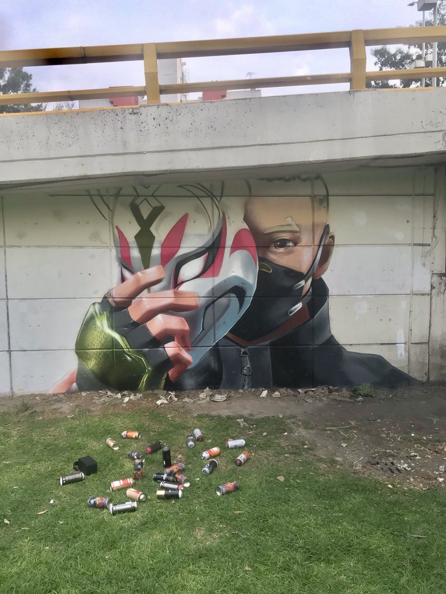 Rezztro's tweet image. THESE TWO INSANELY DETAILED FORTNITE MURALS OF JULES &amp;amp; DRIFT WERE MADE IN MEXICO BY ONE PERSON, @spraycancer!! 

GO SHOW THEM SOME LOVE! ❤️🔥