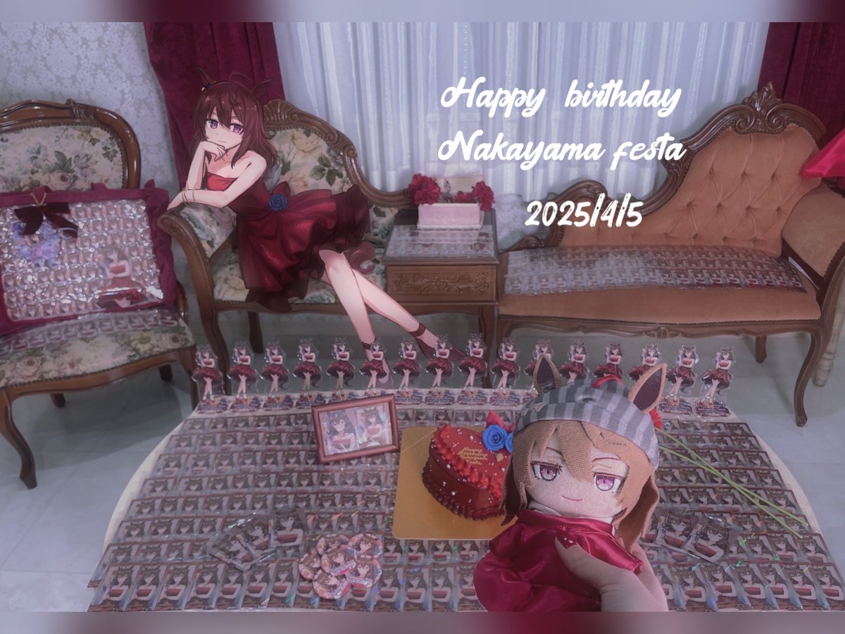 #ナカヤマフェスタ誕生祭2025

- ̗̀ 𝙷𝙰𝙿𝙿𝚈 𝙱𝙸𝚁𝚃𝙷𝙳𝙰𝚈  ̖́-

真っ赤なドレスが似合うフェスタちゃん✨️ずーっと大好きです