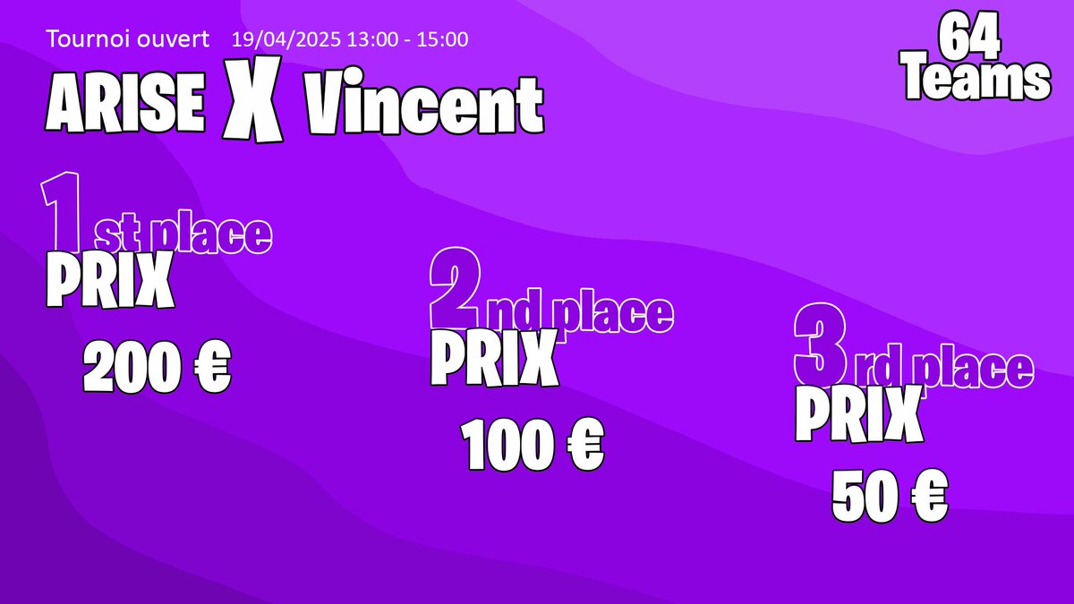 Ariseftn's tweet photo. En collaboration avec le boss @ftn_vincent , nous avons l'immense plaisir de vous annoncer l'ouverture au inscriptions de notre cup en 2v2 realistic avec un CashPrize de 350€ pour l'équipe winner du tournoi !! Pour vous inscrire 📷 https://t.co/pPOOoV6vW4 https://t.co/Ro5IzeQ8hs