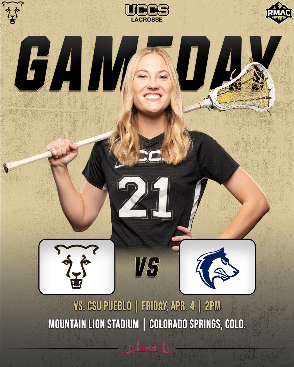 🥍 GAMEDAY🥍

🆚 CSU Pueblo
📍 Colorado Springs, Colo.
🏟️ Mountain Lion Stadium
⌚ 2 p.m.
📊 gomountainlions.com/sidearmstats/w…
🎥 rmacnetwork.com/gomountainlion…

#GoMountainLions #RMACwlax