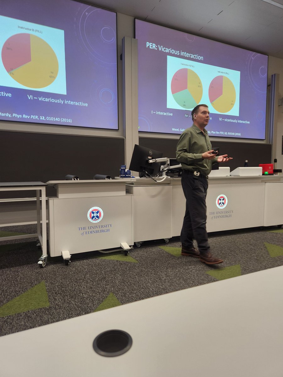 So proud of Professor Ross Galloway <a href="/RossKGalloway/">Ross K Galloway</a> giving his inaugural lecture yesterday #physicseducation - lovely to be there with our wee boy and meet so many students