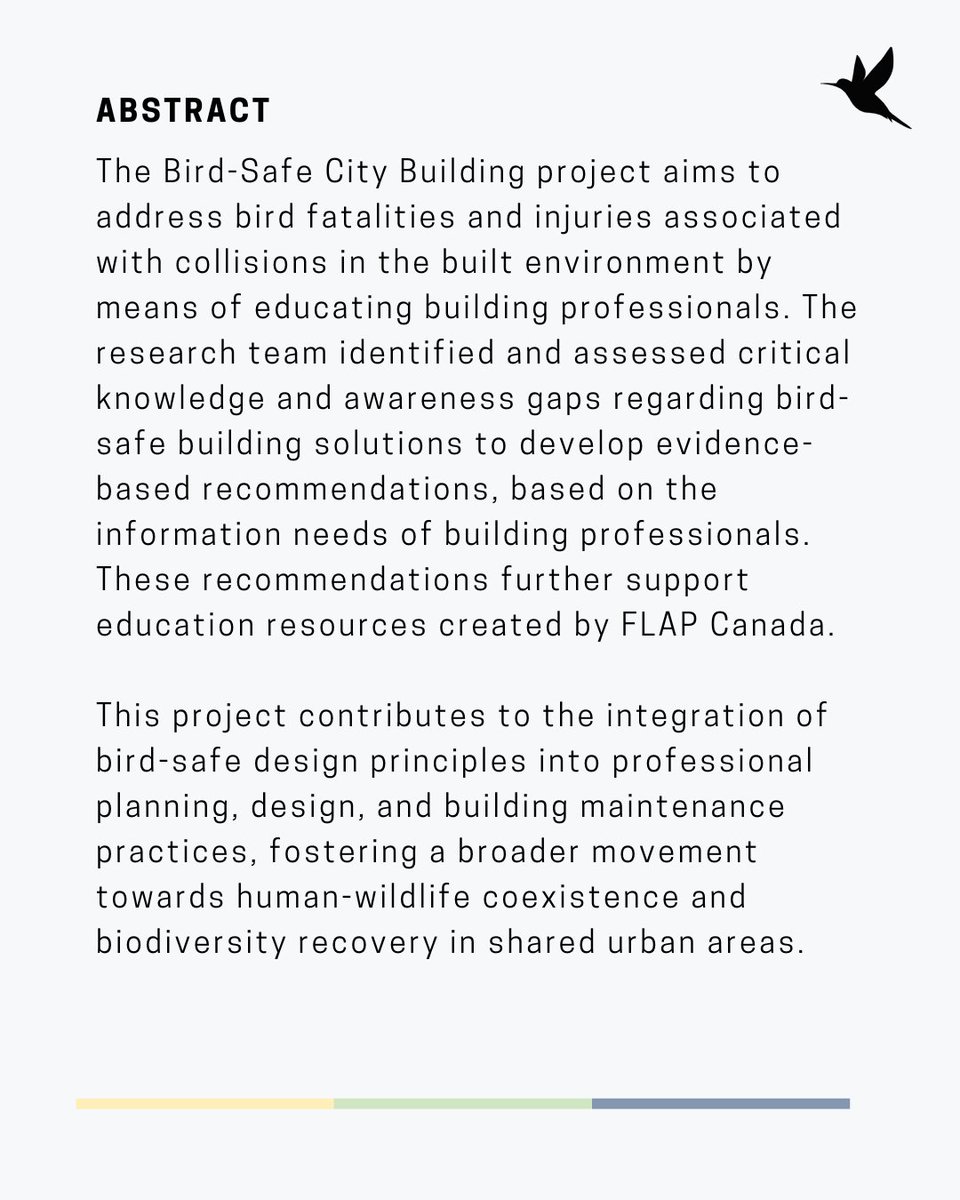 EcoDesign Lab (@ecodesignlabtmu) on Twitter photo New Studio Report live on our website! In collaboration with <a href="/FLAPCanada/">FLAP Canada</a> , this project aims to address bird fatalities caused by collisions with buildings, completed last semester by a group of <a href="/TMUsurp/">SURP</a> students, supervised by Prof. Lister: ecologicaldesignlab.ca/project/bird-s…
#BirdSafeCity New Studio Report live on our website! In collaboration with <a href="/FLAPCanada/">FLAP Canada</a> , this project aims to address bird fatalities caused by collisions with buildings, completed last semester by a group of <a href="/TMUsurp/">SURP</a> students, supervised by Prof. Lister: ecologicaldesignlab.ca/project/bird-s…
#BirdSafeCity