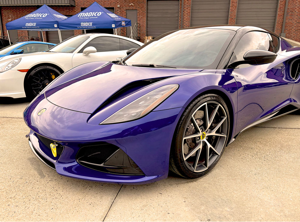 🔥 Beauty. Performance. Protection. 🔥
This 2024 Lotus Emira is fully outfitted with Madico’s ultimate trifecta:

🛡️ Protekt Flex Pro PPF – for sleek, self-healing paint protection
🖤 Black Pearl Nano-Ceramic 20% – for bold looks + serious heat rejection
💎 ClearPlex Windshield