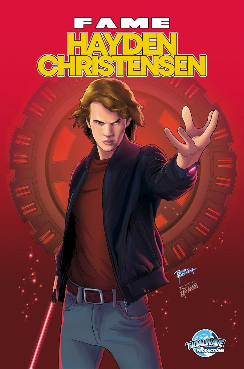 Pablo Martinena (@pablomartinena) on Twitter photo FAME: HAYDEN CHRISTENSEN
Guión" Eric M. Esquivel
Interiores: Diego Magno
Cover Art: Pablo Martinena
Colors on Cover: @fernandomartinena
Nuevo cómic biografíco de <a href="/TidalWaveProd/">TidalWave Comics</a> del célebre actor (Anakin Skywalker en Star Wars).
Link Amazon:
a.co/d/9Ruyuia FAME: HAYDEN CHRISTENSEN
Guión" Eric M. Esquivel
Interiores: Diego Magno
Cover Art: Pablo Martinena
Colors on Cover: @fernandomartinena
Nuevo cómic biografíco de <a href="/TidalWaveProd/">TidalWave Comics</a> del célebre actor (Anakin Skywalker en Star Wars).
Link Amazon:
a.co/d/9Ruyuia