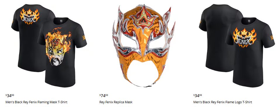 First Look At Rey Fenix WWE Merchandise Ahead Of Debut