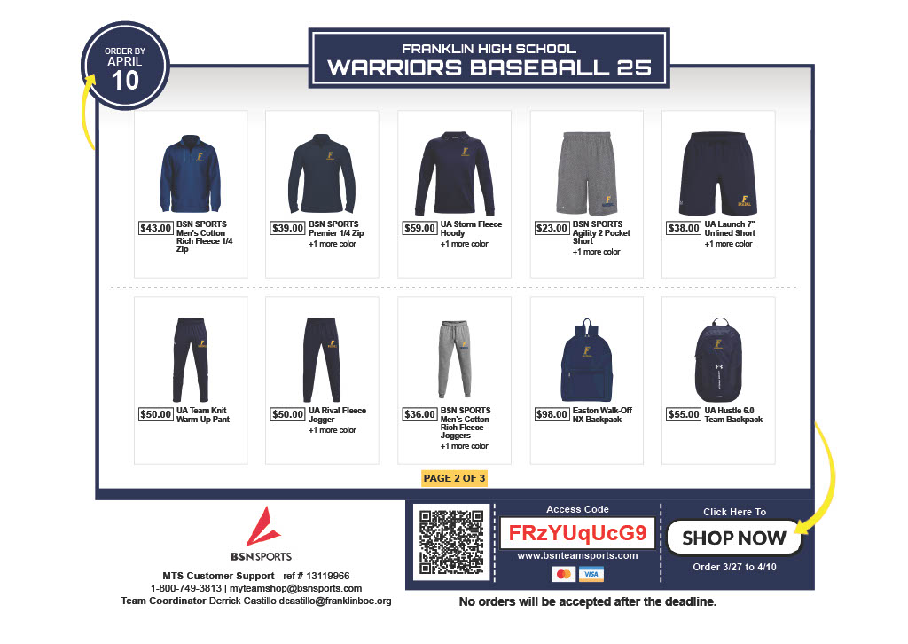 Franklin High School Baseball tweet media