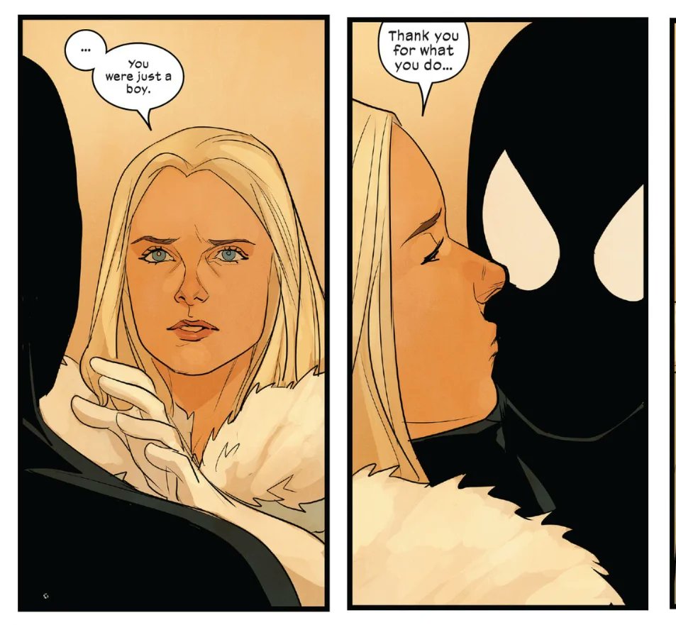 GarladorJones's tweet image. While everyone is jumping on the Emma Frost train due to Marvel Rivals, now’s a good time to remind people she’s more than a pretty face. She’s a complex X-Men character with a complicated past full of mistakes, healing, strength, and empathy. 

… But, yes, she’s very hot too.