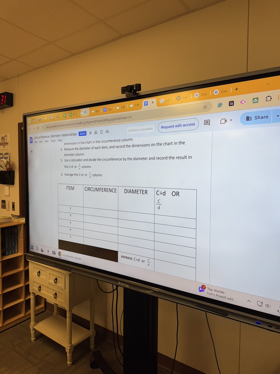 Ran in academic CIRCLES today. Introduced pi (π) as the constant ratio of a circle’s circumference to its diameter. Then we ate oatmeal creme pies, because, obviously, math is nothing without snacks and symbolism. ⭕️🥧 #MrBsMath