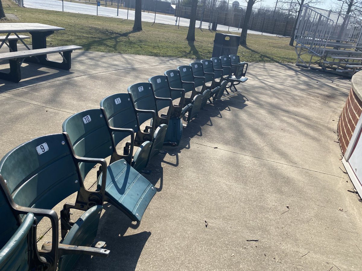DukesBaseball21's tweet photo. Special thanks to the Bliss family for their continued support of Wellington Dukes Baseball! They were responsible for repairs that were done to the vandalized stadium chairs at the field. Thank you Jason Gundert and the Village of Wellington for making those repairs! https://t.co/gOniJd7gXi