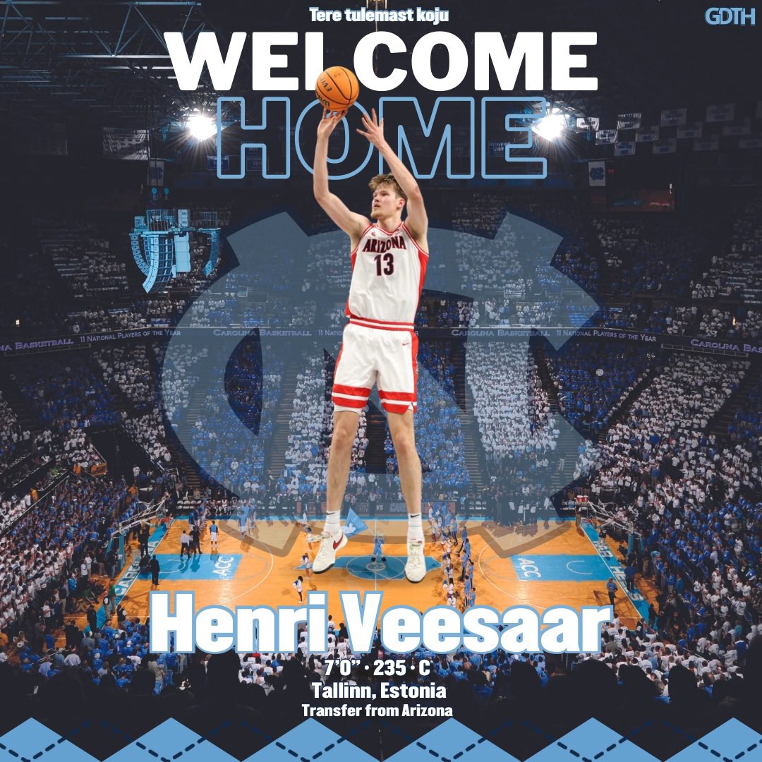 HUGE Commitment!

Henri Veesaar is now a Tar Heel! 🏀🐏