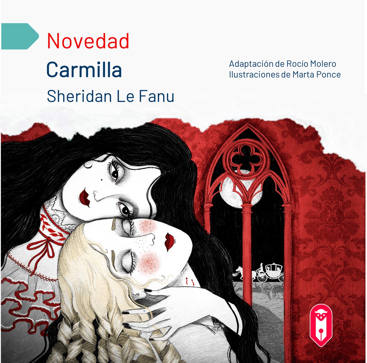 🚨 ¡¡¡ATENCIÓN!!! 🚨

Muy pronto podréis disfrutar 
de "Carmilla" en #lecturafacil.
Es una de las primeras novelas sobre vampiros
y una de las que mejor ha descrito
el amor entre mujeres.

Una adaptación muy cuidada
y unas ilustraciones maravillosas.
¡En mayo en #librerias!