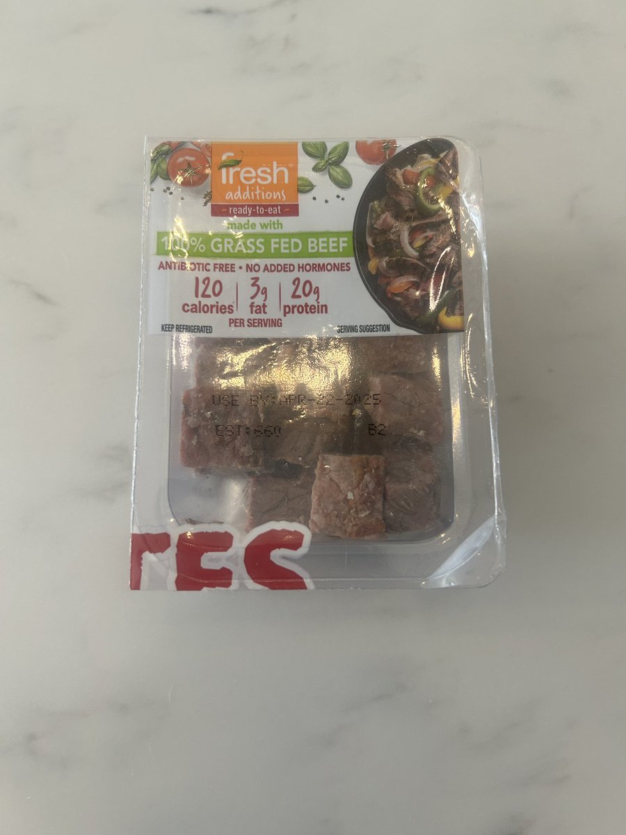 Love eating these steak bites. Great to put on my meals and eat as a snack. 20g of protein🔥🔥